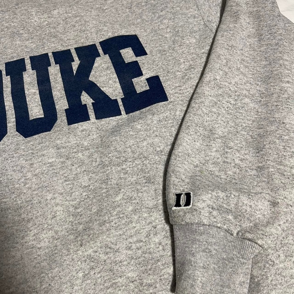 Vintage 90s Boxy Duke Crewneck Gray XL - Picture 2 of 5